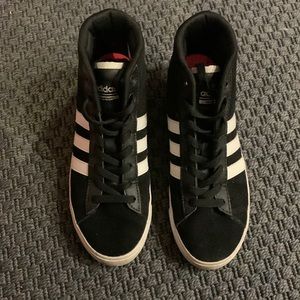 Adidas high top suede sneakers